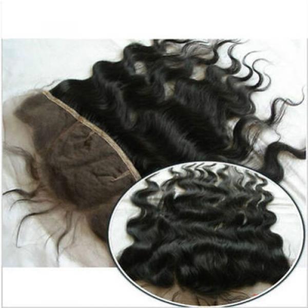 Brazilian Virgin Hair Lace frontal Closure Body Wave Hair 13x4&#034; Bleach Knots #2 image