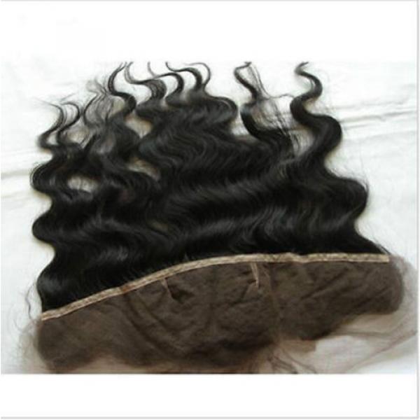 Brazilian Virgin Hair Lace frontal Closure Body Wave Hair 13x4&#034; Bleach Knots #3 image