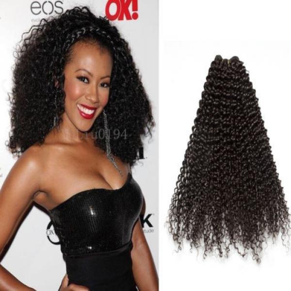 1 Bundles Virgin 100% Brazilian Kinky Curly Hair Weave Human Hair Extension Weft #2 image