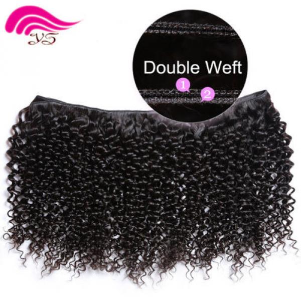 1 Bundles Virgin 100% Brazilian Kinky Curly Hair Weave Human Hair Extension Weft #4 image