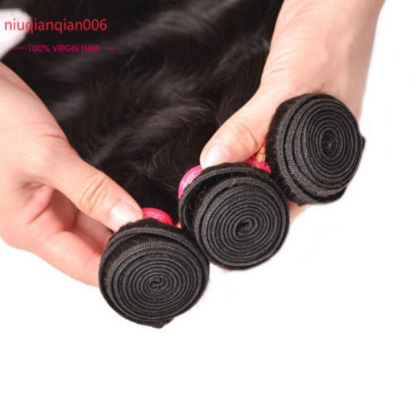 3 Bundles/150g total Brazilian Virgin Body Wave Weave Weft 100% Human Hair Wavy #4 image