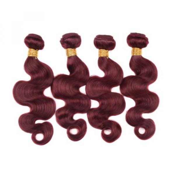 4 bundles Brazilian Virgin Remy hair Body Wave Human Hair Weave Extensions 200g #1 image