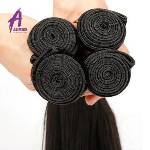 4 Bundles Straight Hair Brazilian Virgin Human Hair Extensions Weave 400g 7A #5 image