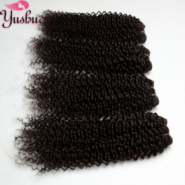 4pcs/200g 100% Unprocess Virgin kinky curly Brazilian human hair extension weave #2 image