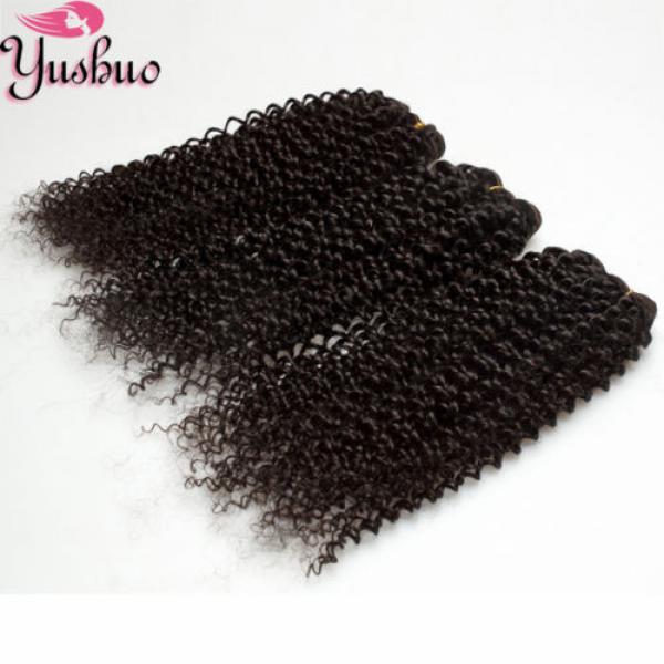 4pcs/200g 100% Unprocess Virgin kinky curly Brazilian human hair extension weave #3 image