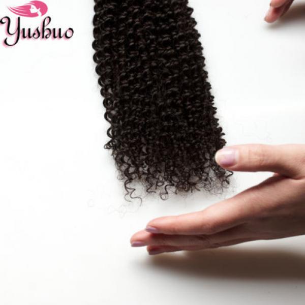 4pcs/200g 100% Unprocess Virgin kinky curly Brazilian human hair extension weave #5 image