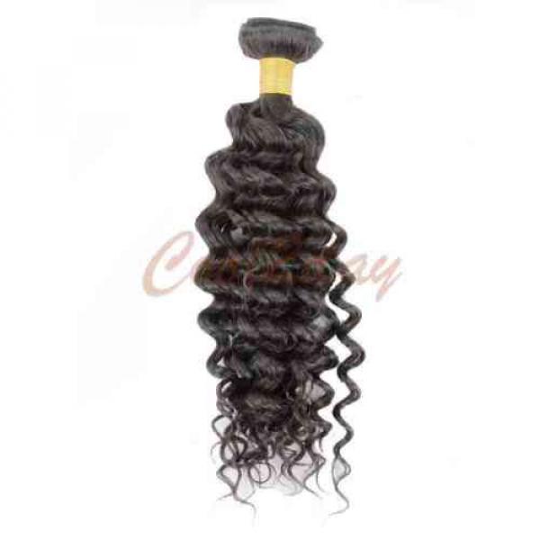 1 Bundle Brazilian Virgin Deep Wave Human Hair Weft 100% natural human hair 50g #2 image