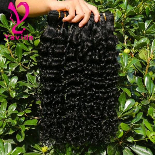 Good Cheap Brazilian Deep Wave Virgin Human Hair Weave Curly Hair 300g/3Bundles #4 image