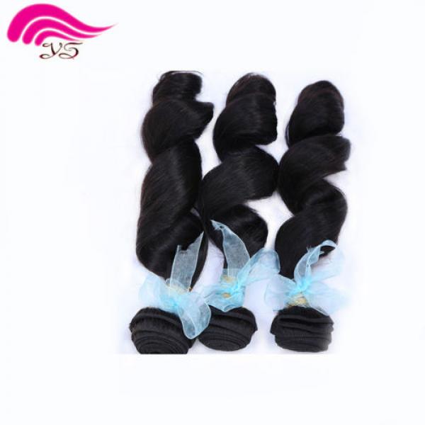 3bundles/150g  Brazilian weaves 100% Human Hair Extension Virgin Loose Wave Weft #3 image