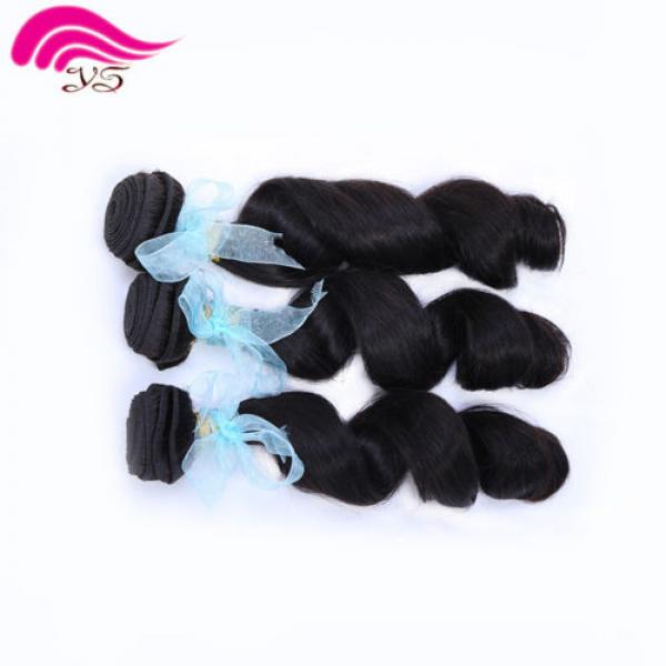 3bundles/150g  Brazilian weaves 100% Human Hair Extension Virgin Loose Wave Weft #4 image