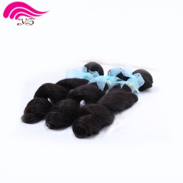 3bundles/150g  Brazilian weaves 100% Human Hair Extension Virgin Loose Wave Weft #5 image