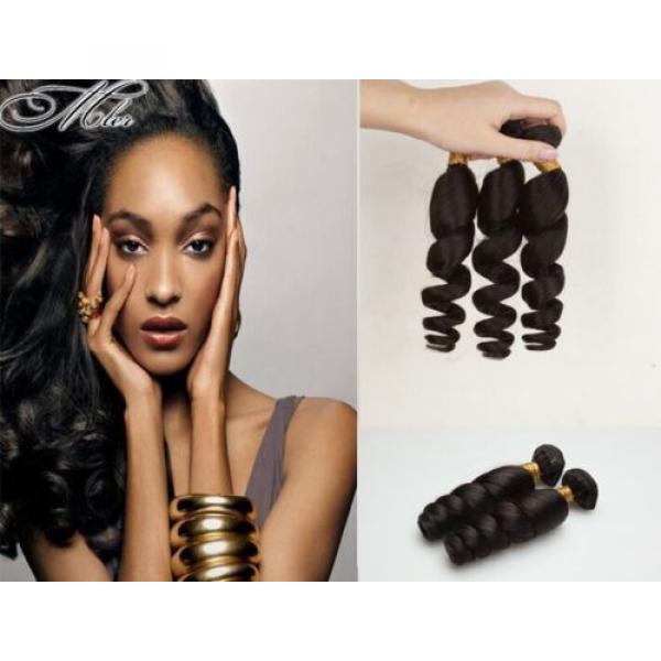 200G/4 Bundles Brazilian Human Hair Weave Weft Virgin Loose Wave Hair weft weave #1 image
