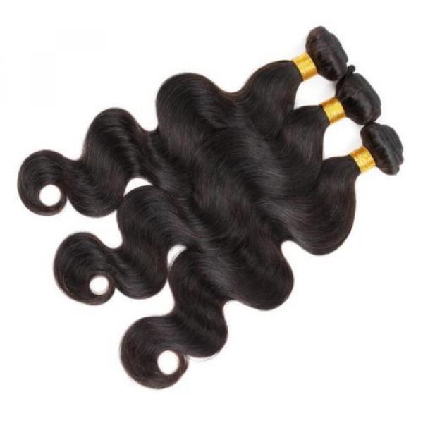 Unprocessed 3 Bundles 6A Virgin Brazilian Human Remy Hair Weave Body Wave 150g #3 image