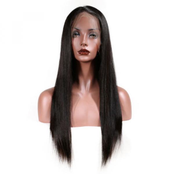 7A Brazilian Virgin Human Hair Straight Glueless Lace Front Wigs/Full Lace Wigs #1 image