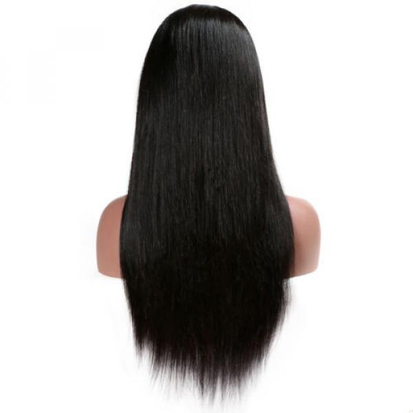 7A Brazilian Virgin Human Hair Straight Glueless Lace Front Wigs/Full Lace Wigs #2 image
