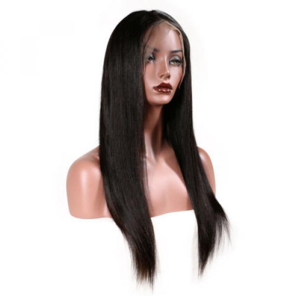 7A Brazilian Virgin Human Hair Straight Glueless Lace Front Wigs/Full Lace Wigs #3 image