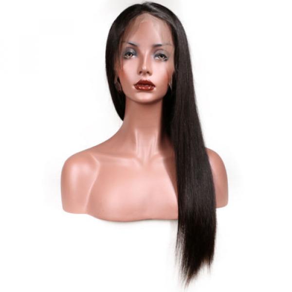 7A Brazilian Virgin Human Hair Straight Glueless Lace Front Wigs/Full Lace Wigs #4 image