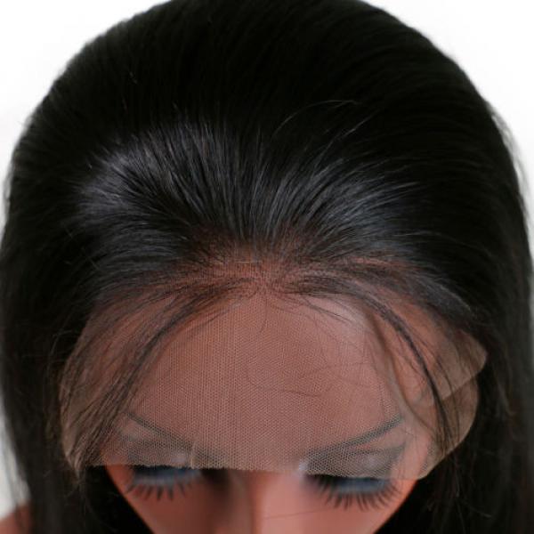 7A Brazilian Virgin Human Hair Straight Glueless Lace Front Wigs/Full Lace Wigs #5 image