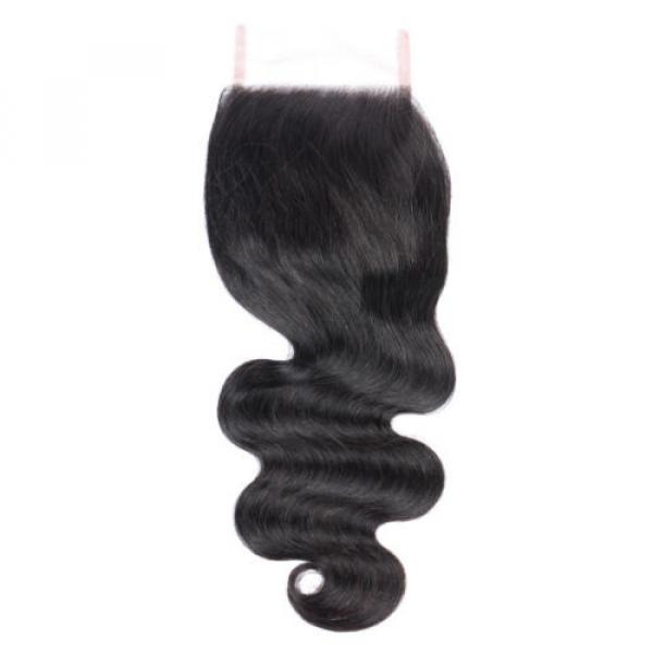 Top Qualty Brazilian virgin hair Lace closure 4*4 16inch Brazilian Body Wave #2 image