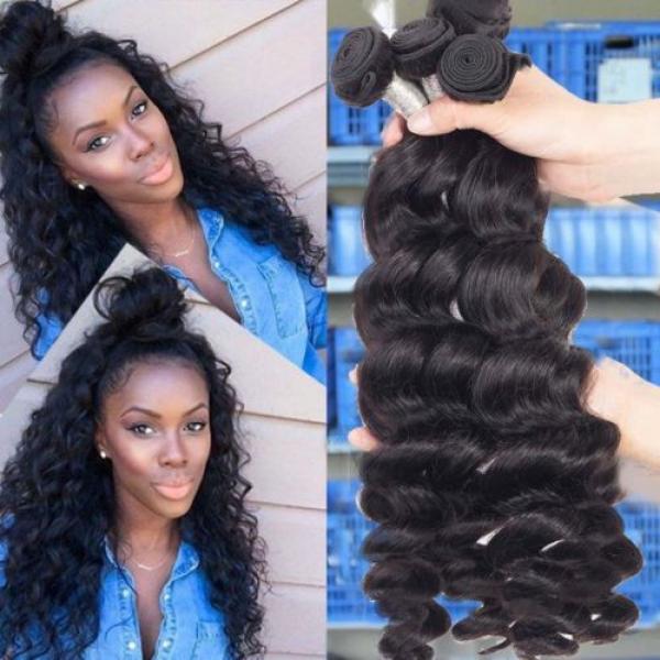 200G/4 Bundles Brazilian Human Hair Weave Weft Virgin Loose Wave Hair Product #3 image