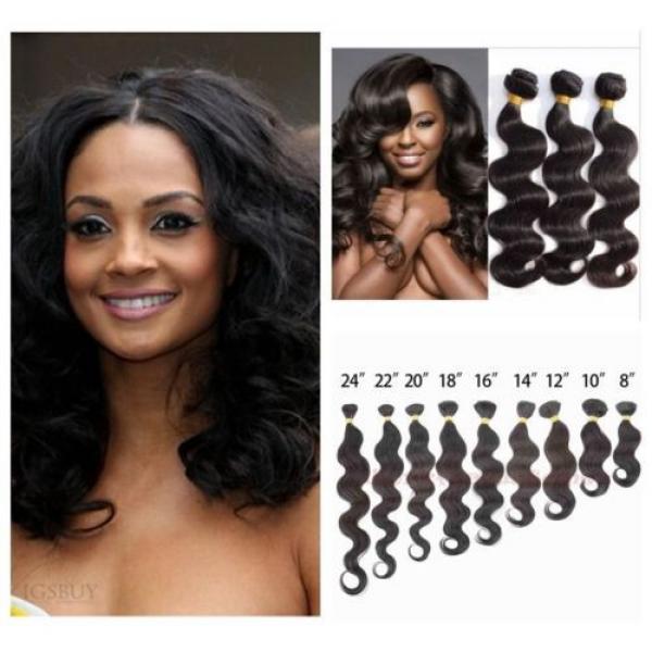 1 Bundle/100g Brazillian Human Hair Extensions  Brazilian Virgin Hair Body Wave #1 image