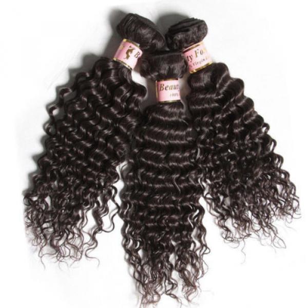 Brazilian 7A Curly Virgin Human Hair Weave 100% Unprocessed Hair 3 Bundles/300g #2 image