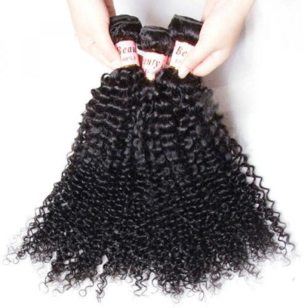 Brazilian 7A Curly Virgin Human Hair Weave 100% Unprocessed Hair 3 Bundles/300g #3 image