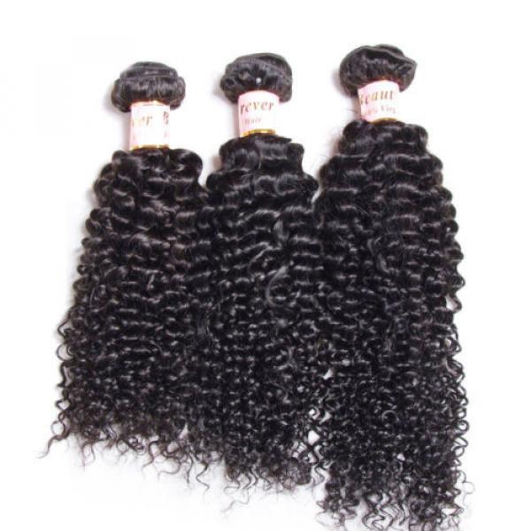 Brazilian 7A Curly Virgin Human Hair Weave 100% Unprocessed Hair 3 Bundles/300g #4 image