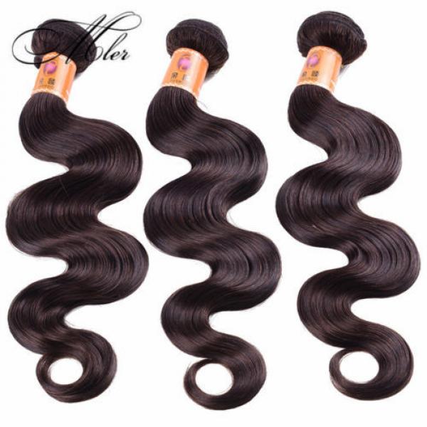 3 Bundles100% Virgin Brazilian Light Brown Body Wave Hair Extensions #1 image