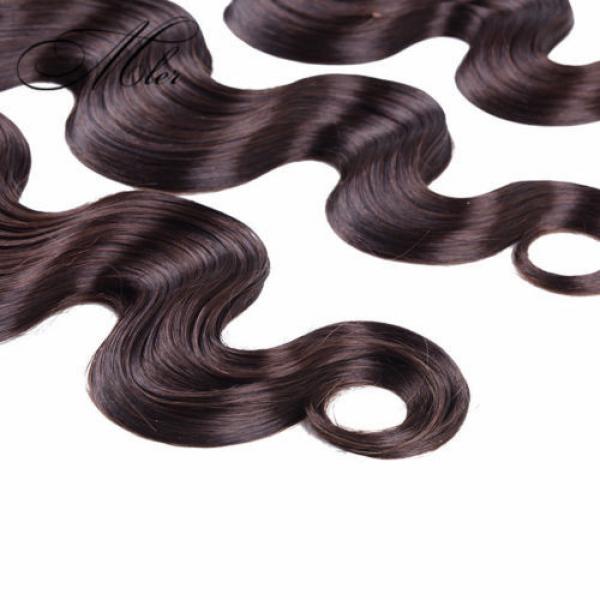 3 Bundles100% Virgin Brazilian Light Brown Body Wave Hair Extensions #4 image
