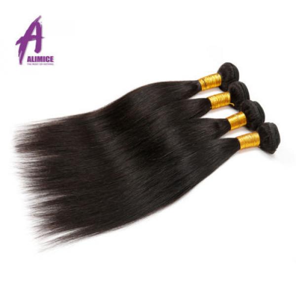 Brazilian Hair Virgin Human Hair Extensions Weave THICK 3 Bundles 300g 7a Weft #5 image
