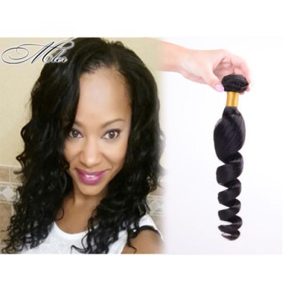 1 bundles Brazilian Virgin Remy hair Loose Wave Human Hair Weave Extensions 50g #1 image