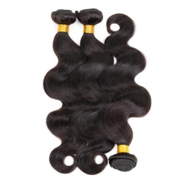 Unprocessed 3 Bundles 150g 6A Virgin Brazilian Human Remy Hair Weave Body Wave #3 image