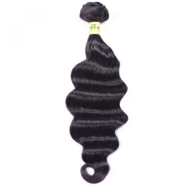 loose wave 100% Brazilian Human Hair 1 bundle/50g unprocessed virgin hair weft #3 image