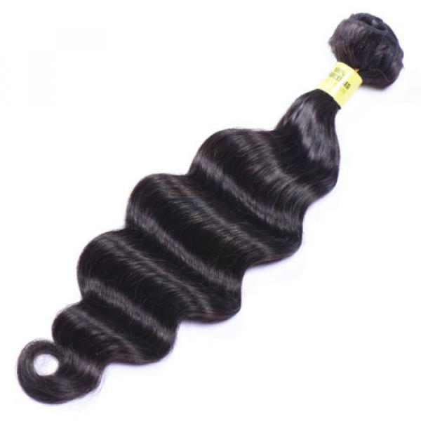 loose wave 100% Brazilian Human Hair 1 bundle/50g unprocessed virgin hair weft #4 image