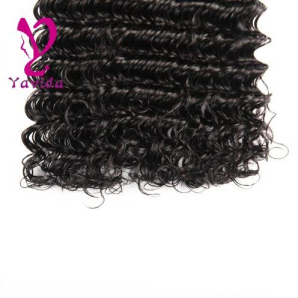 THICK Deep Curly Wavy Virgin Brazilian Human Hair Extensions Weft 300g/3 Bundles #4 image