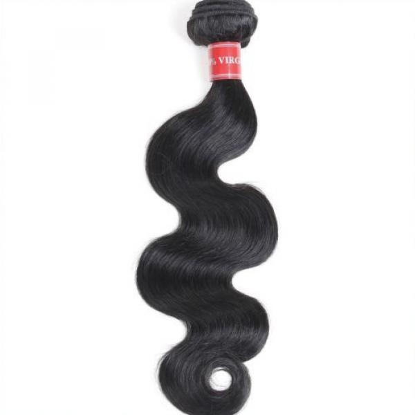 New Hot 100% Brazilian Peruvian Real Virgin Human Hair Extensions Wefts 7A Weave #3 image