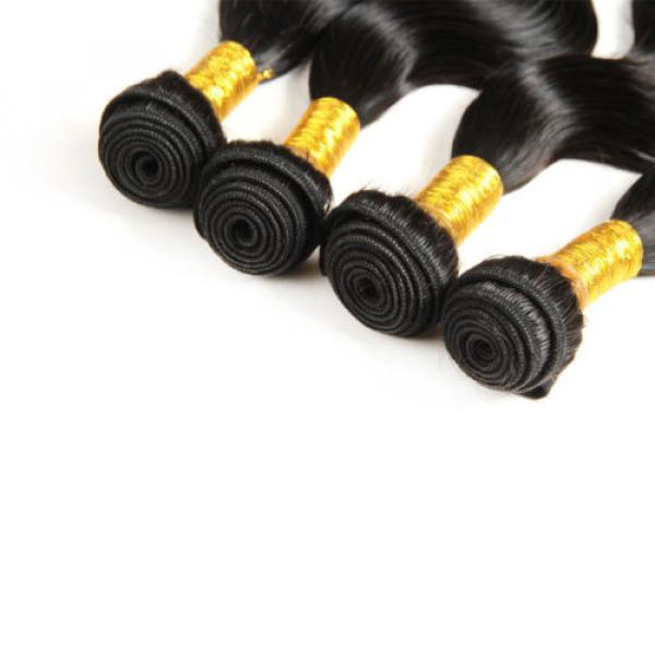 4 bundles/200g Brazilian Virgin Remy body wave Human Hair Weave Extensions Weft #5 image