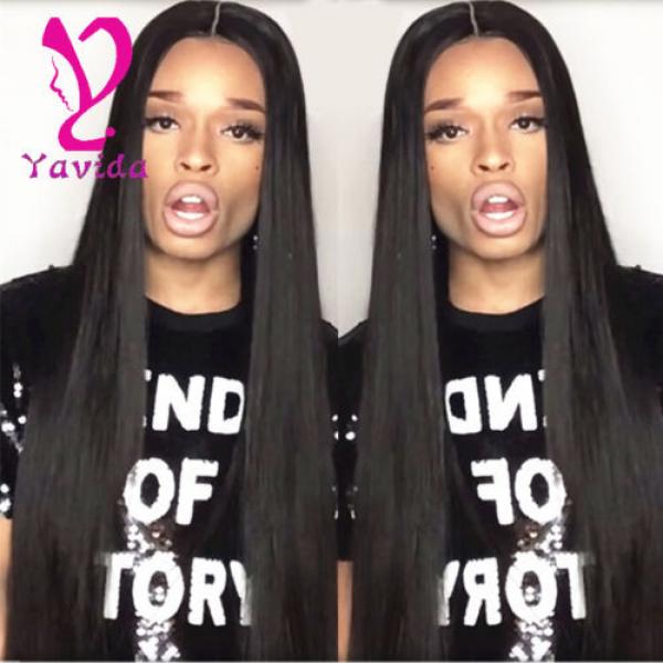 400g 100% Unprocessed Virgin Brazilian Straight Hair Extensions Human Weave Weft #1 image