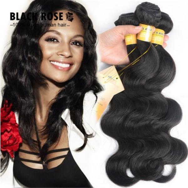 50g Bundle Brazilian Body Wave 100% Virgin Human hair Remy Weave Weft Extensions #1 image
