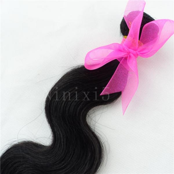 Brazilian virgin human hair unprocessed remy weft weave body wave 1 bundle 12&#039;&#039; #3 image