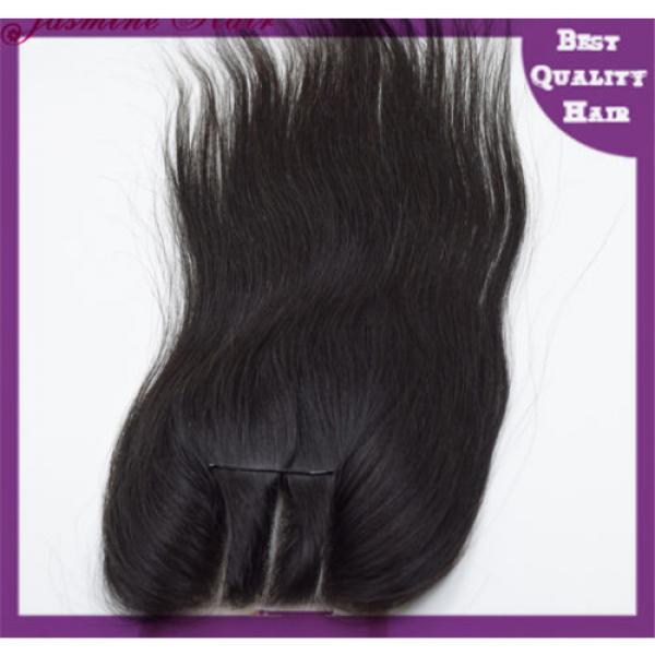 10&#039;&#039; 3 Way Parts Lace Closure Top Closure Brazilian Vrigen Human Hair Extensions #1 image