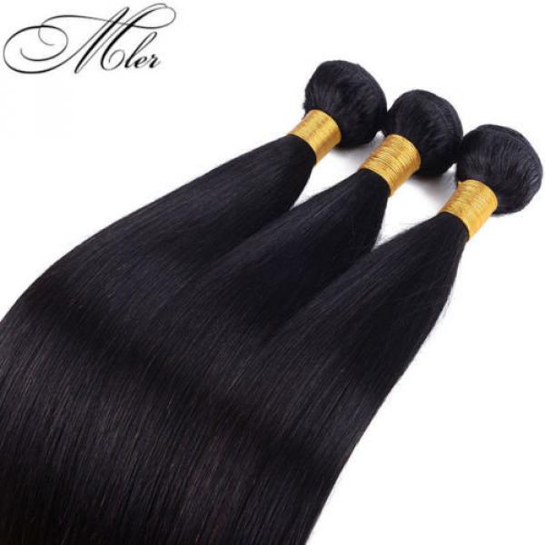 3 Bundles/150g Brazilian Virgin Hair Weave Natural Silky Straight Hair Wave #3 image