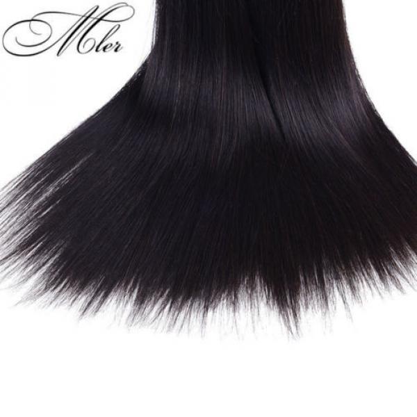 3 Bundles/150g Brazilian Virgin Hair Weave Natural Silky Straight Hair Wave #4 image