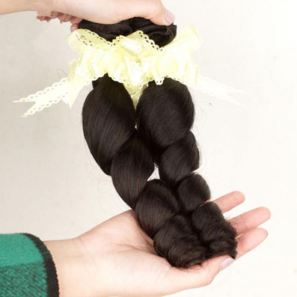 3 Bundles 100% Virgin Brazilian loose wave Remy Human Hair extensions Weave Weft #5 image