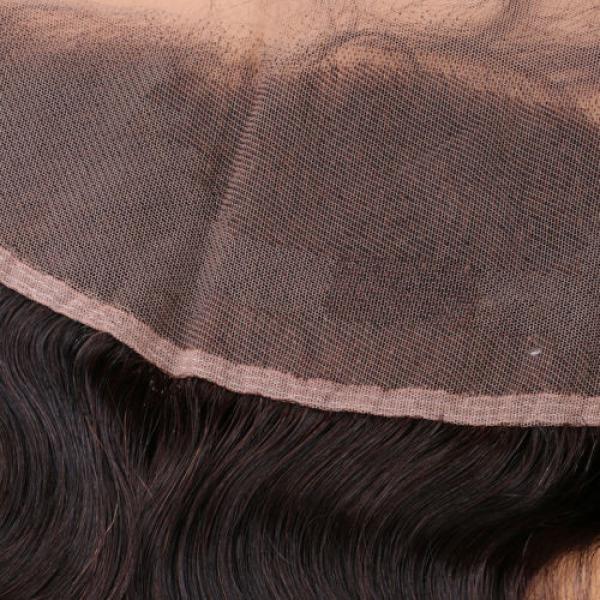 Remy Brazilian Human Virgin Hair Straight 13*4 Ear to Ear Lace Frontal Closure #3 image
