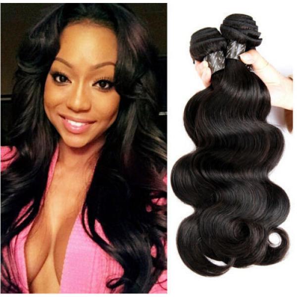 3 Bundles/150g Virgin Brazilian Human Hair Extensions Body Wave Hair Weave weft #1 image