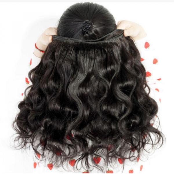 3 Bundles/150g Virgin Brazilian Human Hair Extensions Body Wave Hair Weave weft #4 image