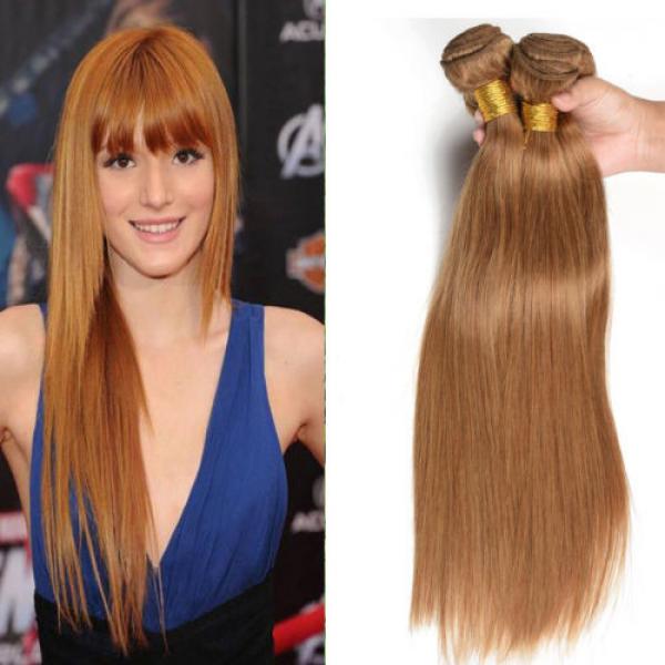 4Bundle 100% Remy Virgin Brazilian Human Hair Extensions Weft Straight Hair 50g #1 image