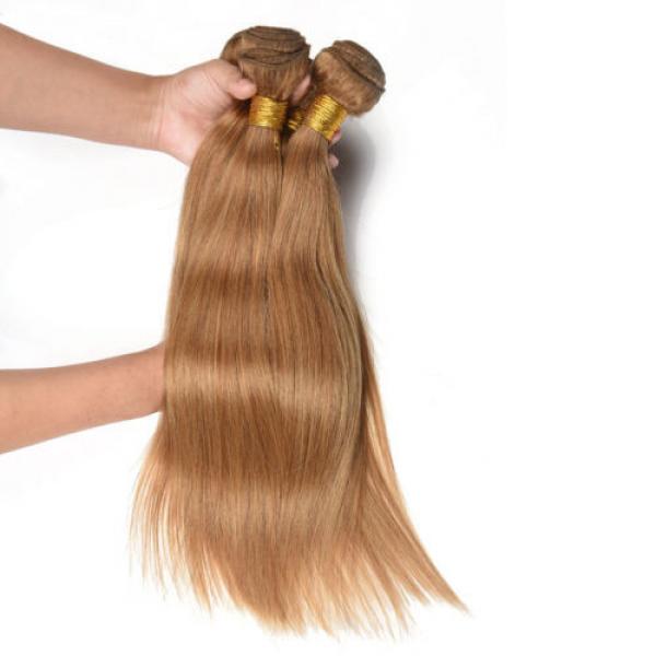 4Bundle 100% Remy Virgin Brazilian Human Hair Extensions Weft Straight Hair 50g #2 image